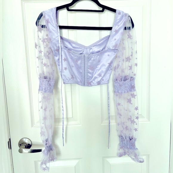 Cosmic Dust Puff Sleeve Top - Picture 3 of 8